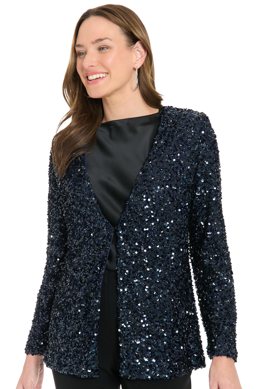 Houston Sequin Open Front Evening Jacket