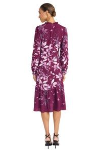 Kiri in Effervescent Blooms Below the Knee A-Line Dress