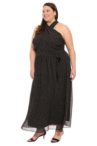Onyx in Chiffon Pin Dots
