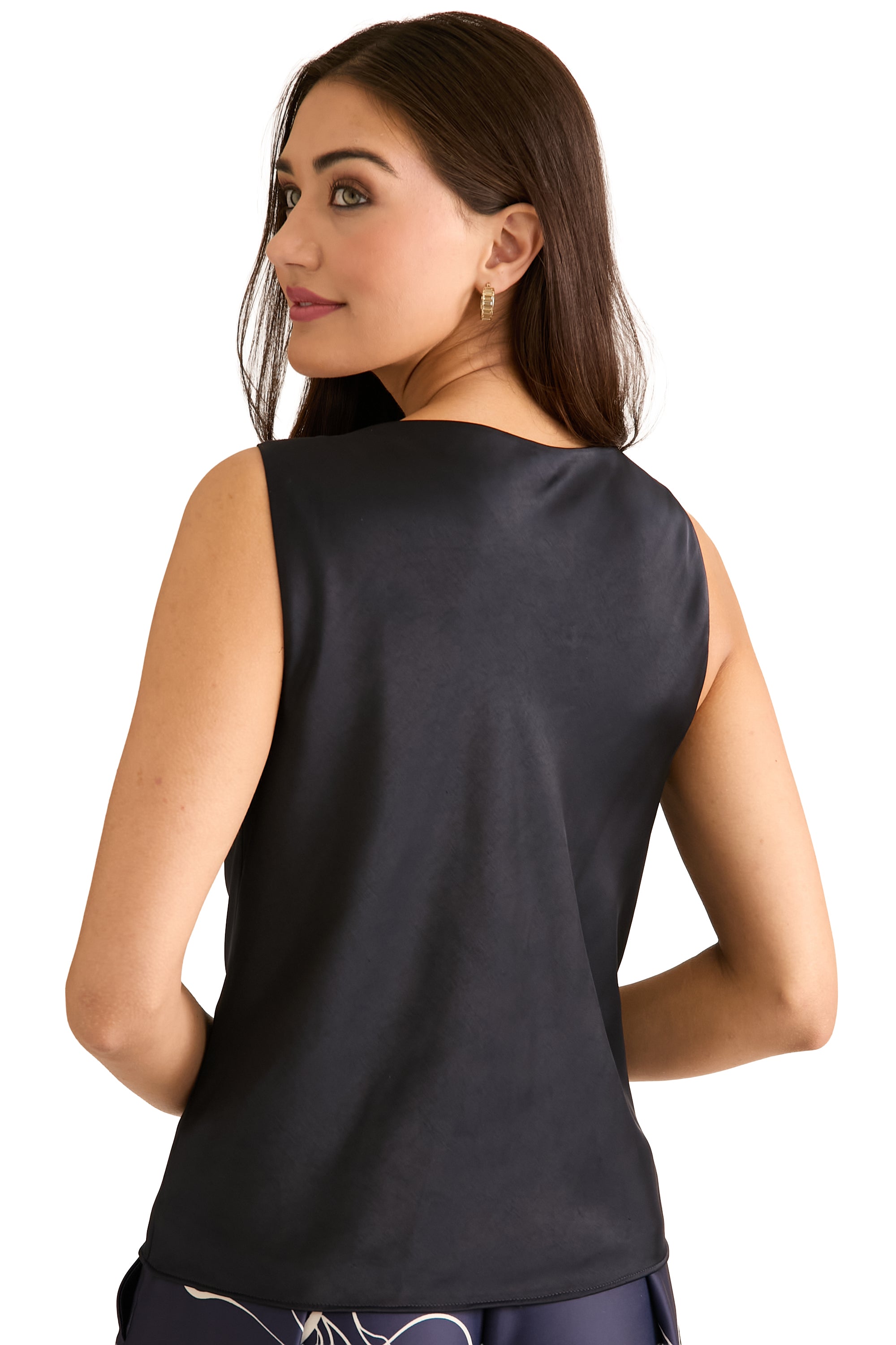 Savoy Draped Front Tank Top – Maggy London