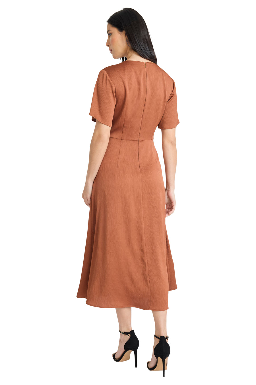 Arianne Gold Waist Detail Midi Dress