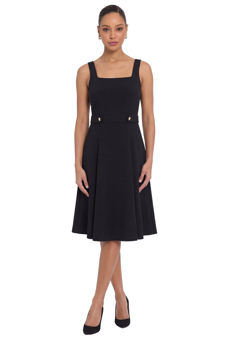 Rielle Square Neck Sleeveless Midi