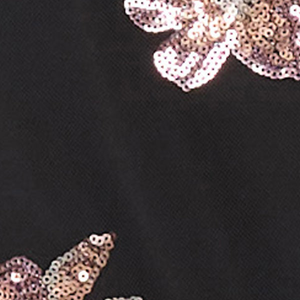 Lucie Boat Neck Front Slit Sequin Gown