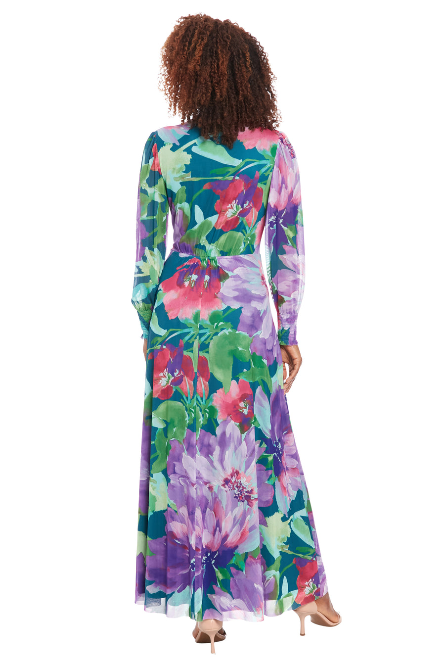 Ruth Long Bishop Sleeve Maxi in Majestic Garden | London Times Maggy London Ruth Long Bishop Sleeve Maxi in Majestic Garden | London Times Maggy London