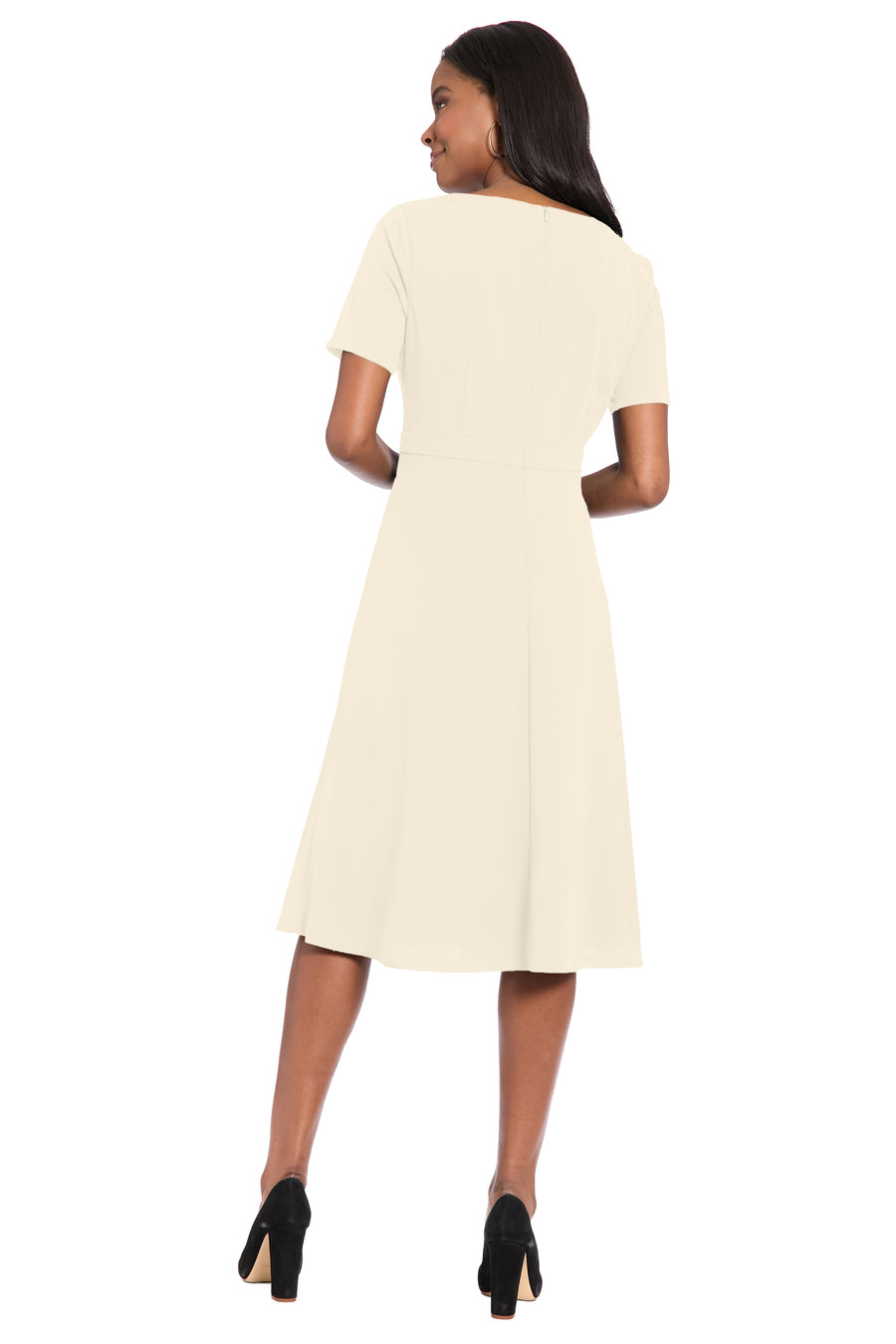 Colleen in Cream with Metal Trim