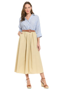 Chessy Belted Twofer Midi