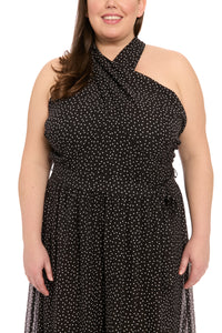 Onyx in Chiffon Pin Dots