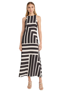 Quincy Midi Shift Dress in Intersection Stripes