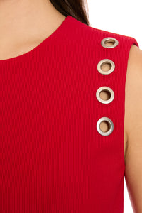 Filippa Metal Detail Crew Neck Fit & Flare
