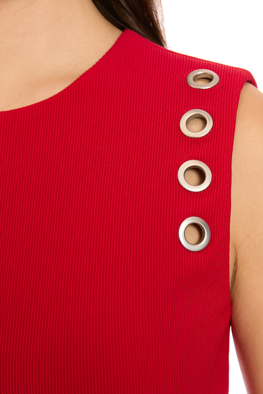 Filippa Metal Detail Crew Neck Fit & Flare