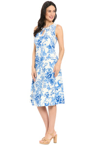 Jordyn Keyhole Midi in Nature's Eyelet
