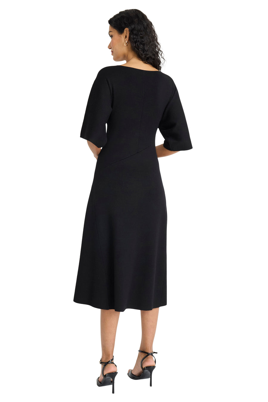 Chrissy Midi Sweater Dress Fit and Flare | Maggy London Chrissy Midi Sweater Dress Fit and Flare | Maggy London