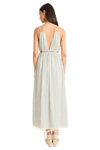 Griffin Strappy V-Neck Cut Out Maxi