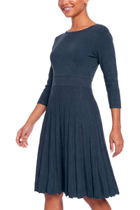 Sybil Pleated Sweater Dress