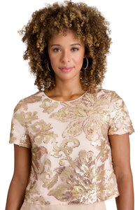 Chelsea Jewel Neck Sequin Top