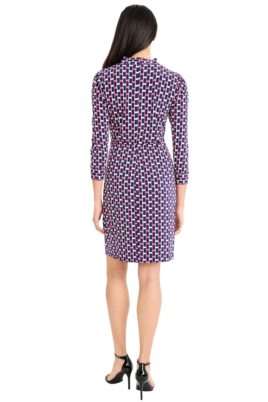Rosaline 3/4 Sleeve Dress in Stretch Jersey