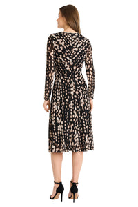 Leslie Fit & Flare in Cascading Spots