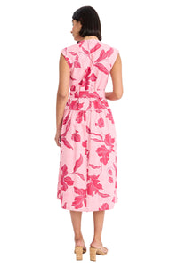 Tonia Linen Sleeveless Shirtdress Midi