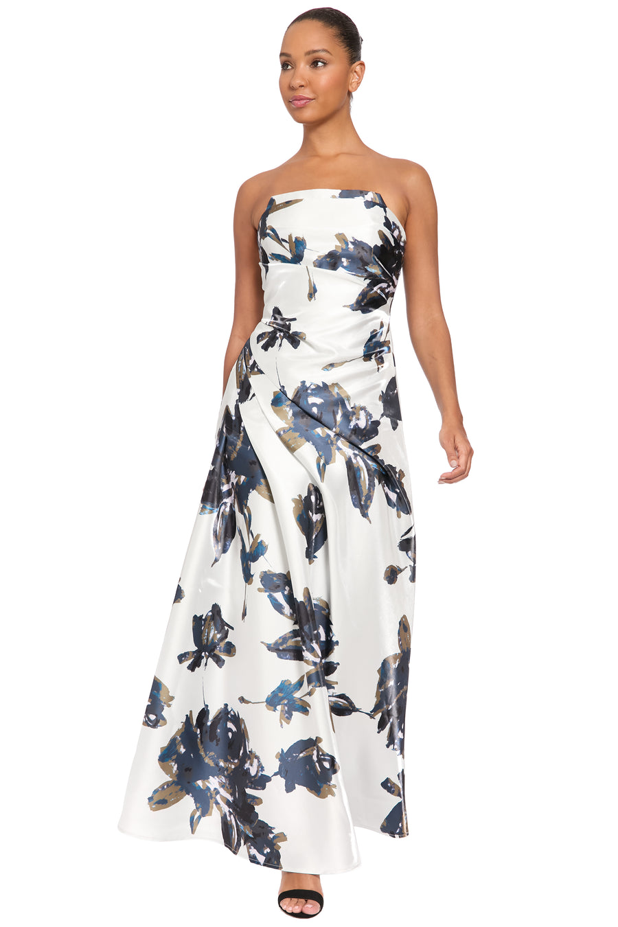 Perrine Floral Strapless Gown