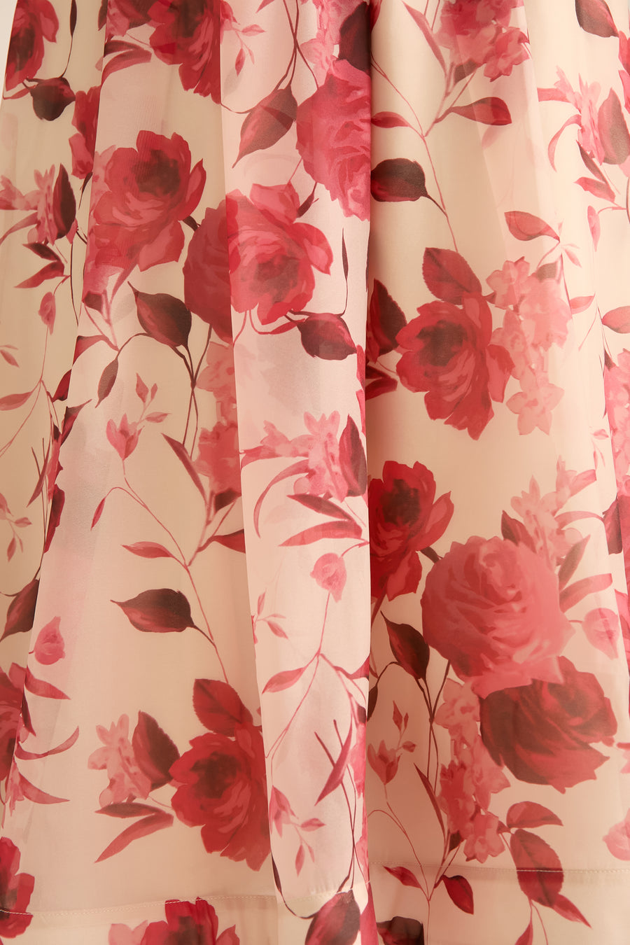 Harlem Pleated Midi Skirt in Rose Mirage