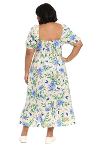 Kristin in Butterflies Midi A-Line Dress