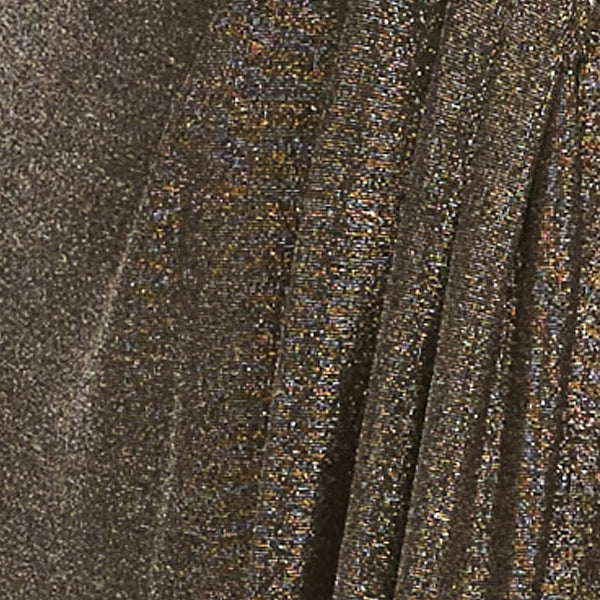 Shannan Metallic Knit Cowl Neck Gown