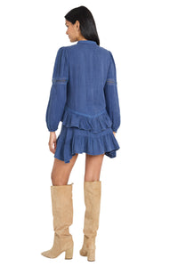 Johnny Cotton Ruffle Mini Dress