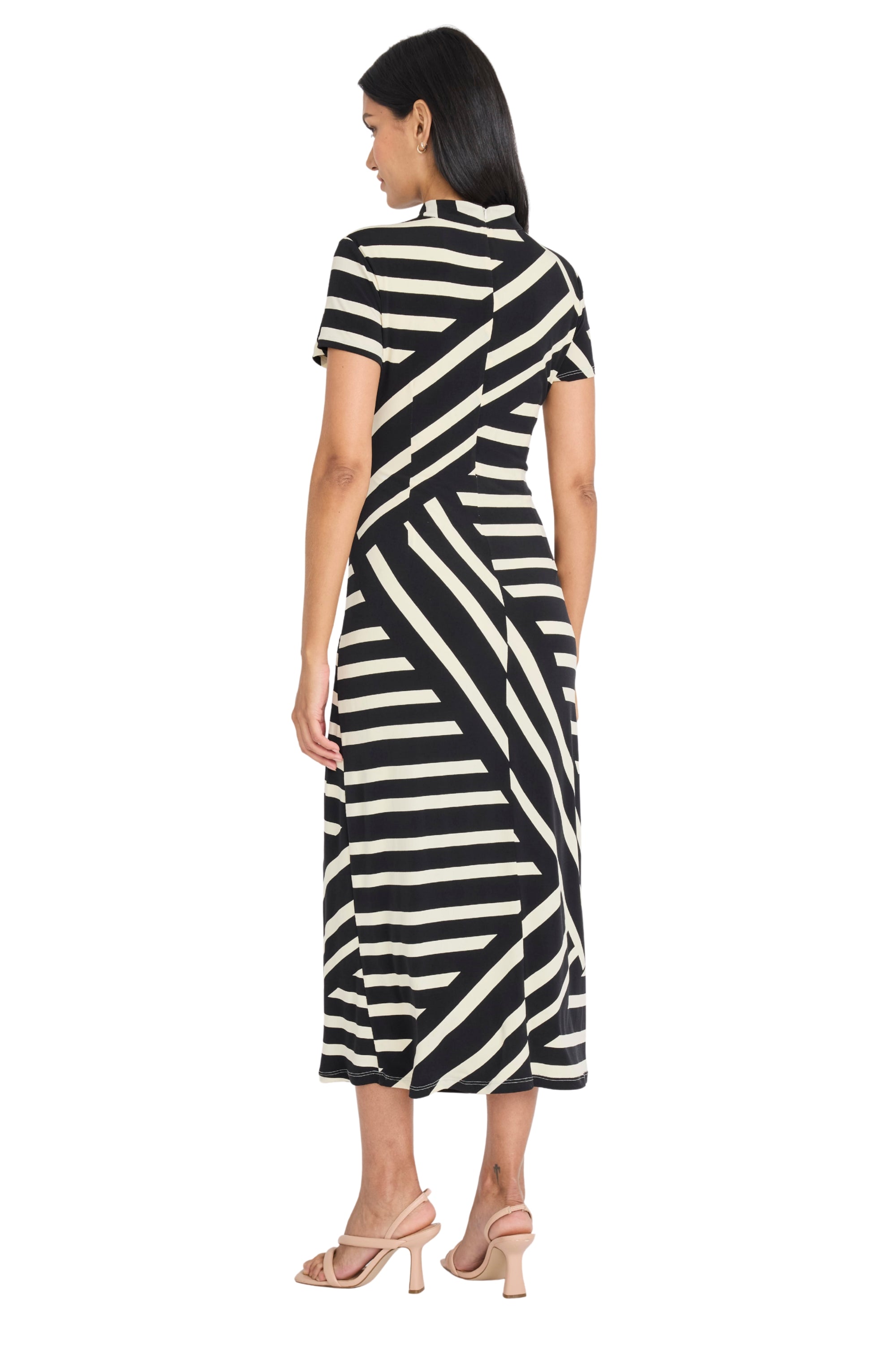 Darya Mock Neck Printed Maxi Dress