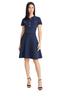 Vera Collared Sweater Mini Dress