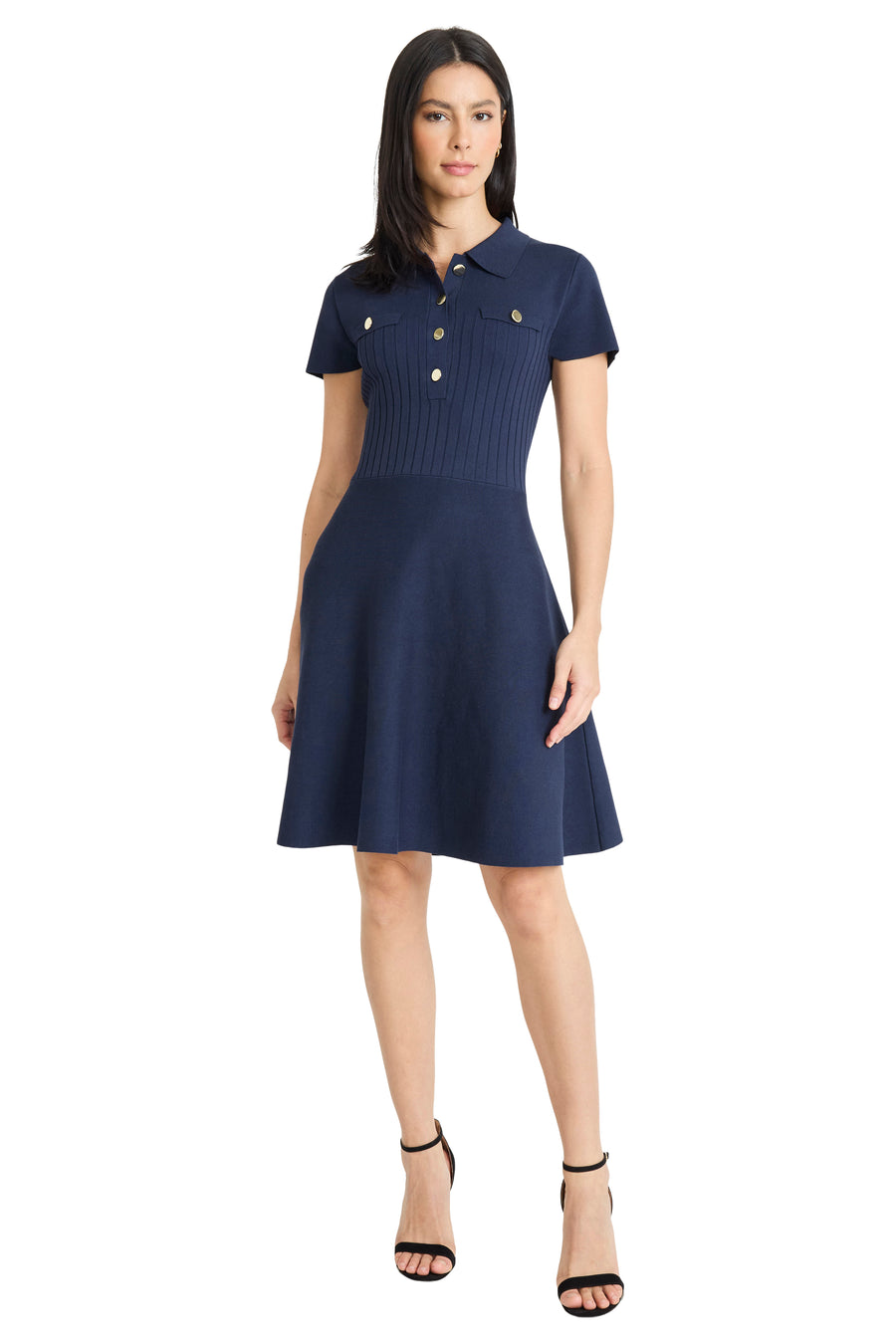 Vera Collared Sweater Mini Dress