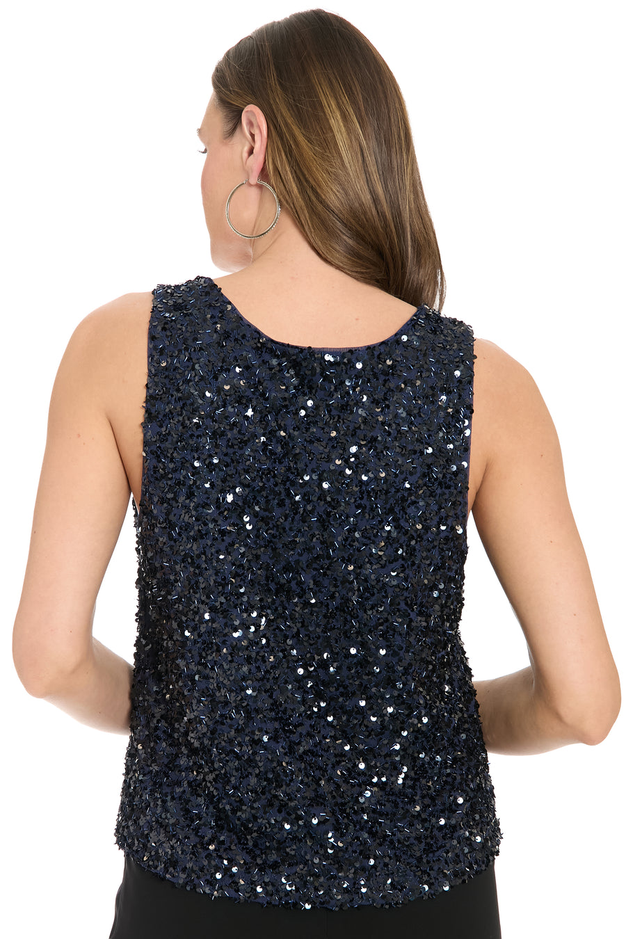 Houston Sequined Sleeveless Statement Top