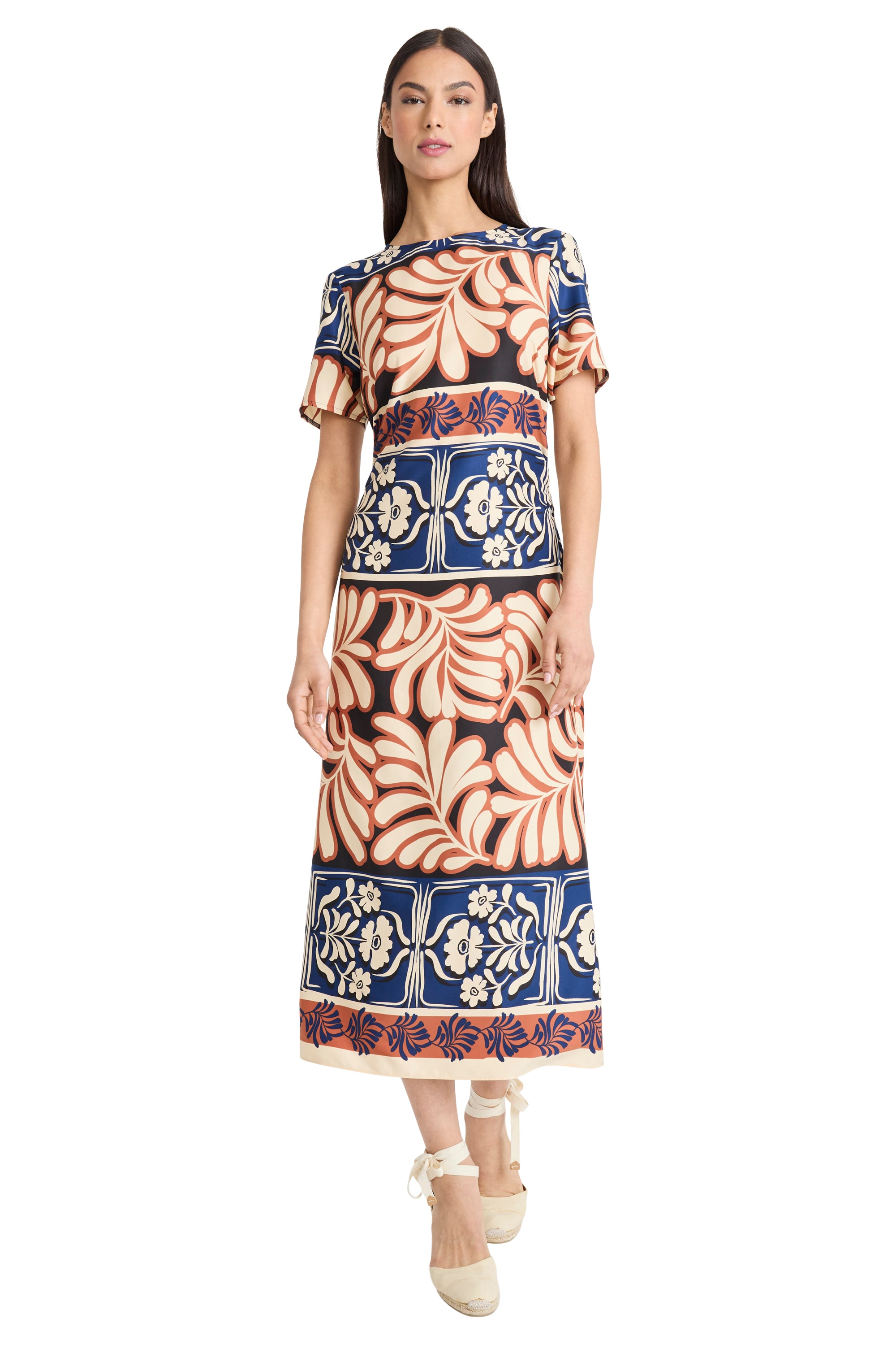 Lya Midi Sheath Poly Twill Dress