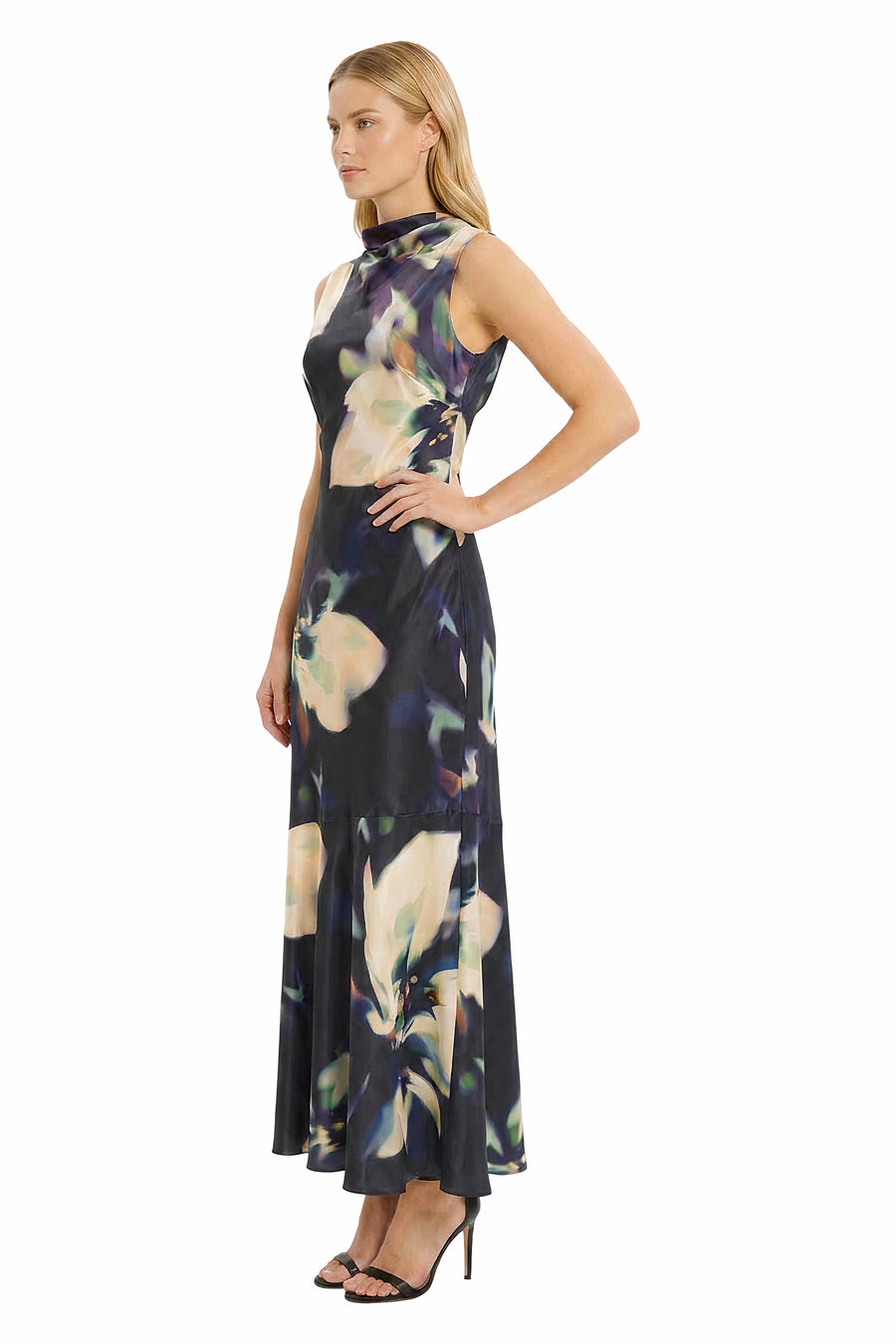 Meg Cowl Back Halter Gown