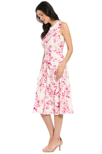 Maisie Inset Waist Eyelet Midi in Willow Whispers