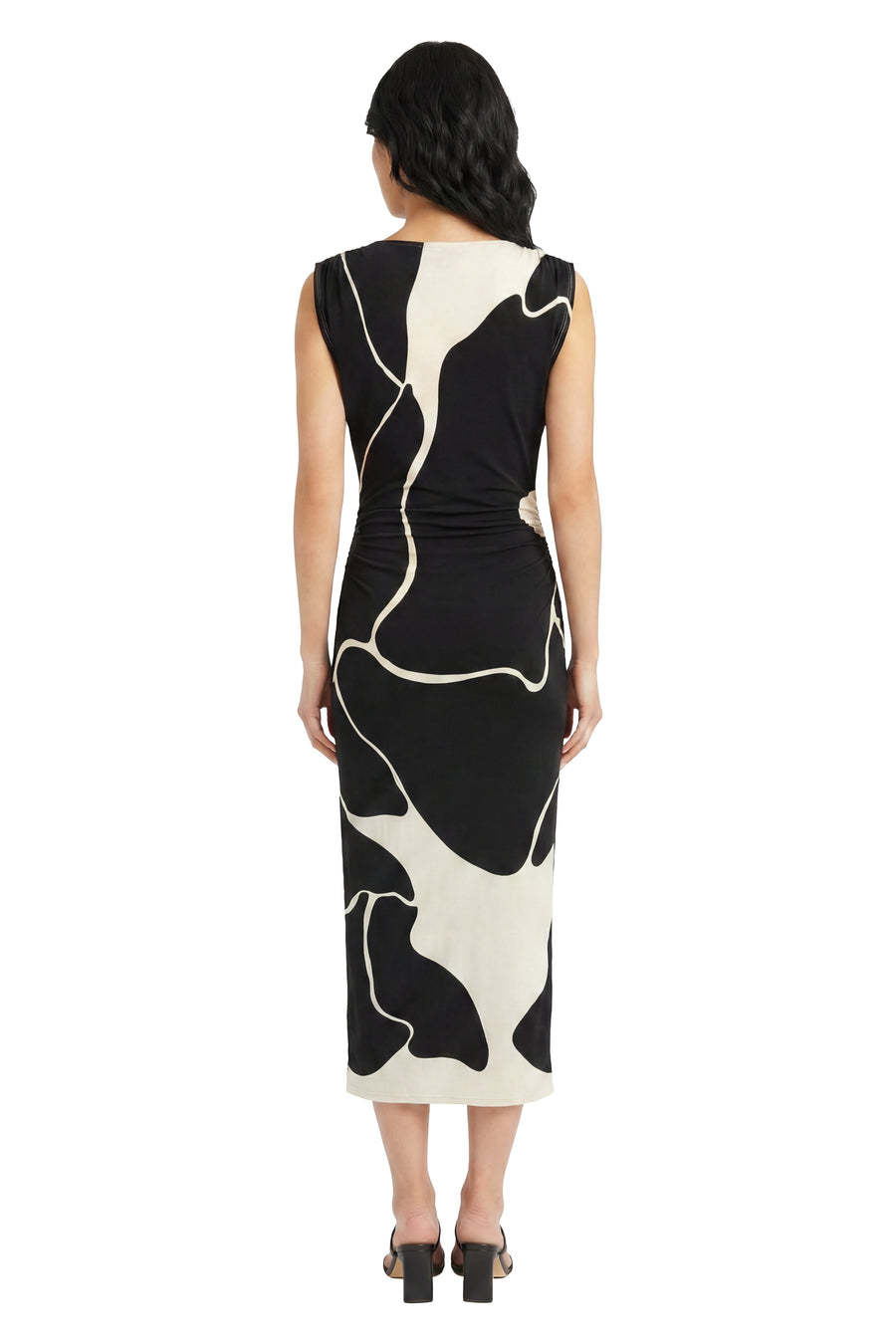 Leonor Midi Sheath Dress in Matte Jersey