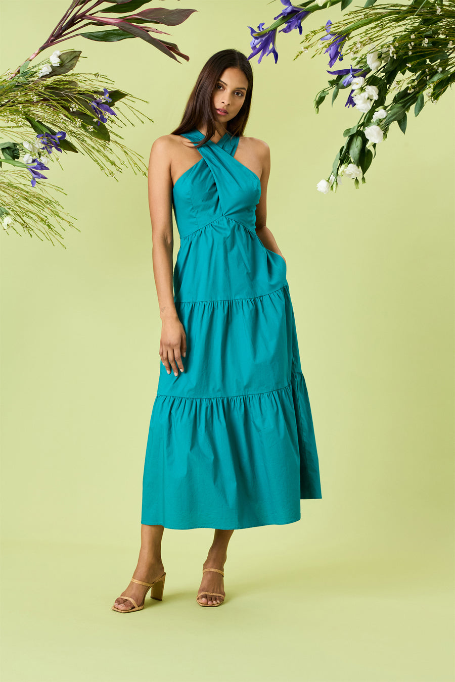 Halter Tiered Maxi Dress Halter Tiered Maxi Dress