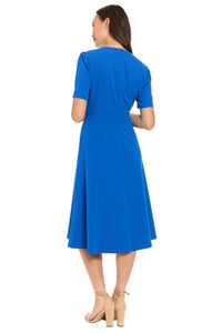 Quill V-Neck Side Tab Dress in Limited Edition