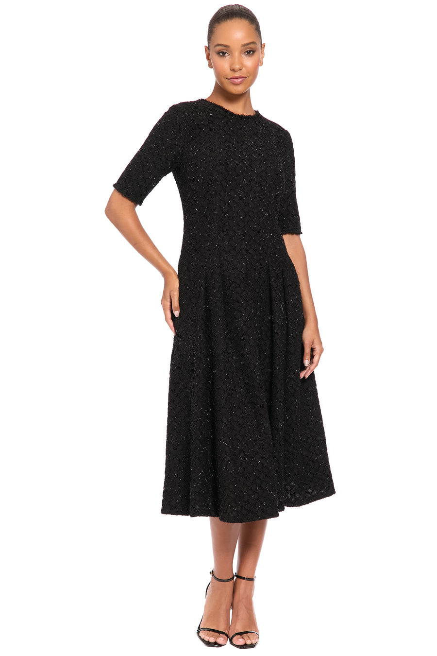 Tresa Dress in Tinsel Knit