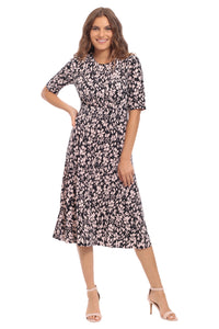 Ayanna in Positive Negative Floral - FINAL SALE