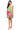 Patty Ruffle Neck A-line Dress in Garden Mum