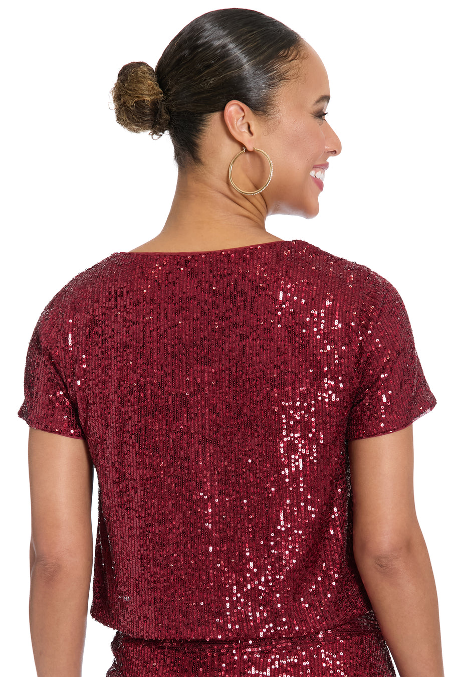 Willis V-Neck Cropped Tshirt Top