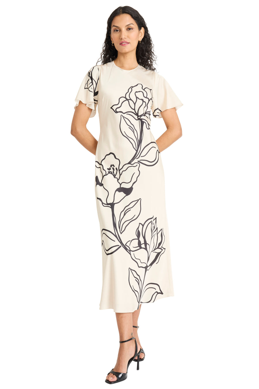 graphic midi dress Graphic-print Midi Dress