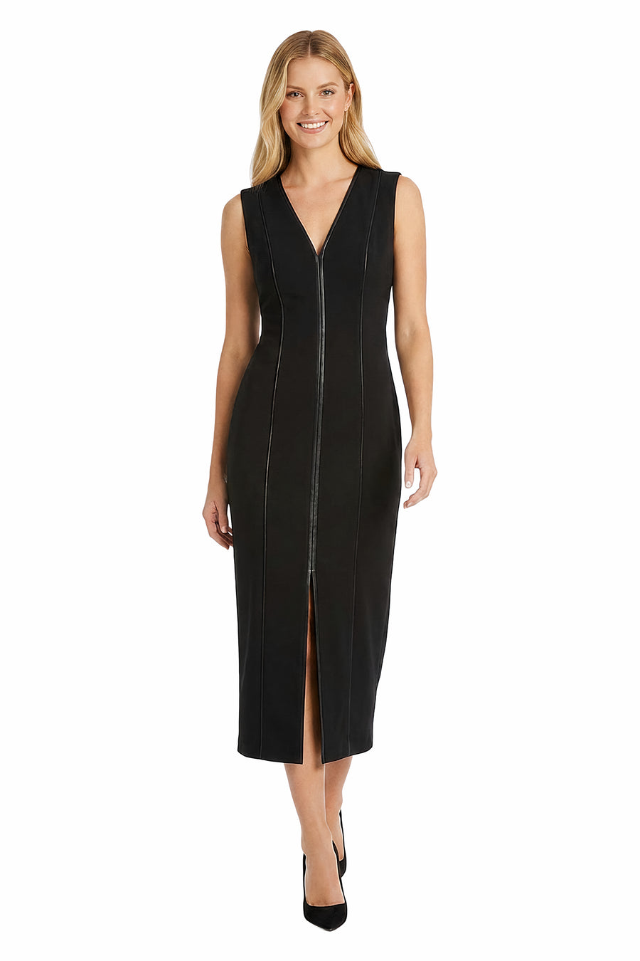 Aniya V-Neck Sleeveless Sheath Dress