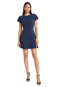 Zyra Cap Sleeve Crew Neck Mini Dress - FINAL SALE