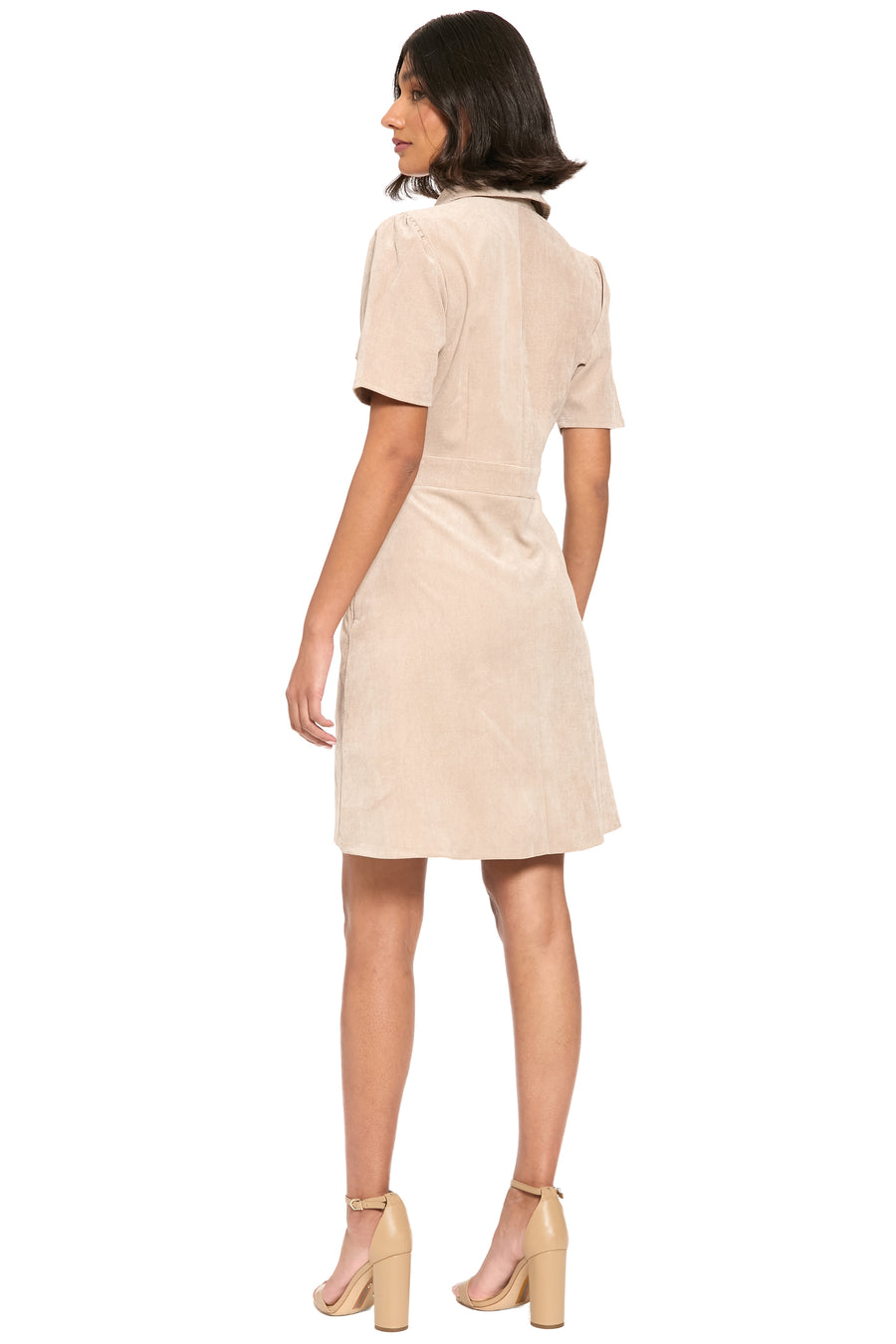 Riva Inset Waist Corduroy Dress