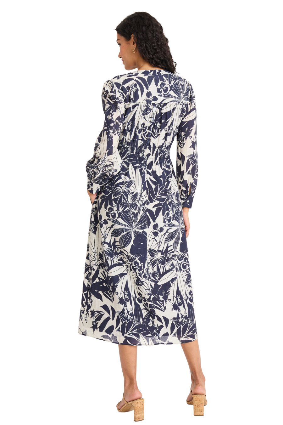 Vivianne Button Front Midi Dress