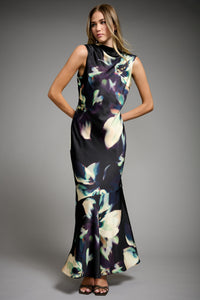 Meg Cowl Back Halter Gown