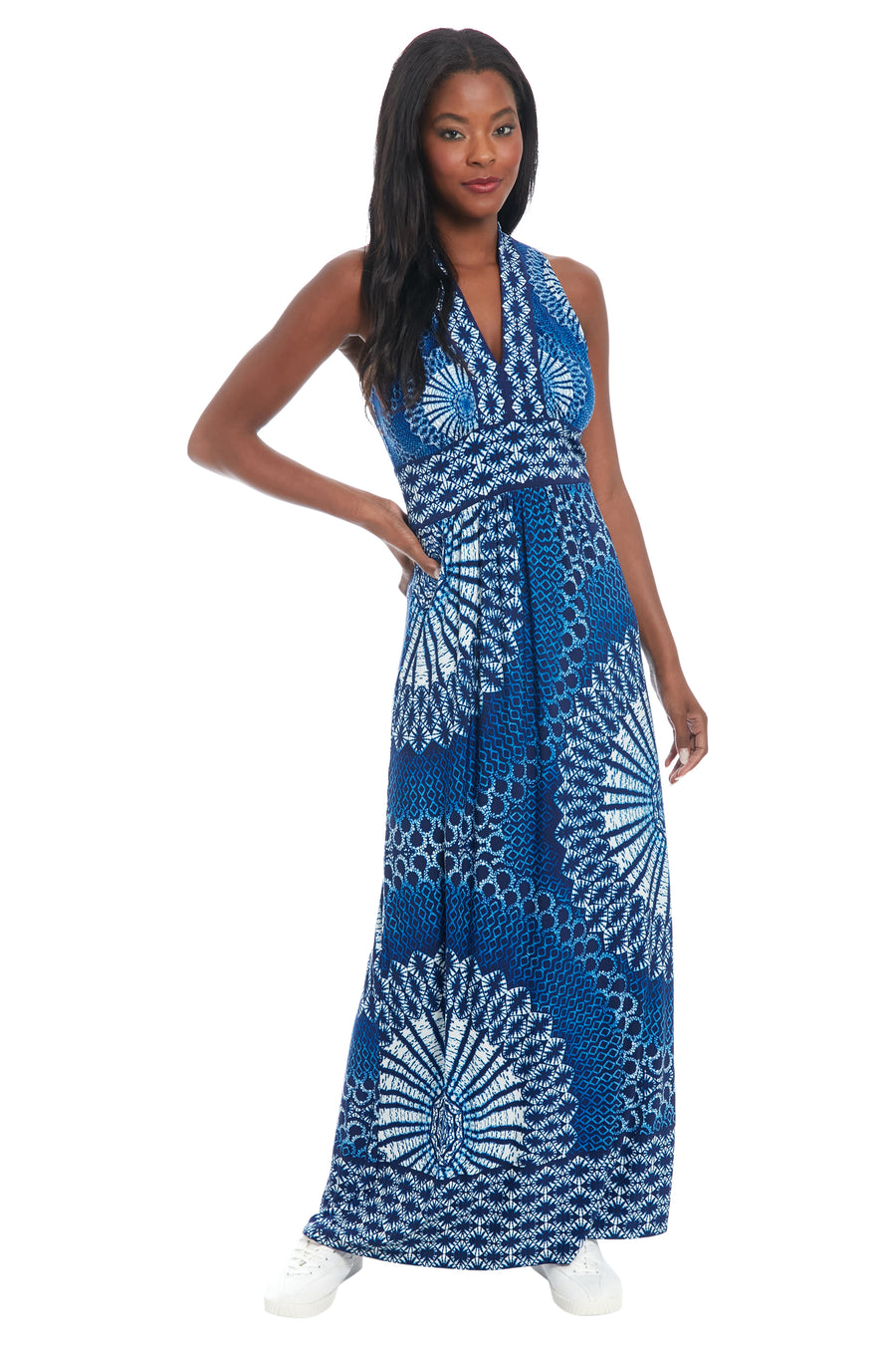 London Times Women's Sleeveless Stretch Jersey Maxi Dress - Red - Maxi dresses London Times Women's Sleeveless Stretch Jersey Maxi Dress - Red - Maxi dresses