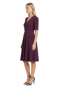 Seylor V-Neck Fit And Flare Midi