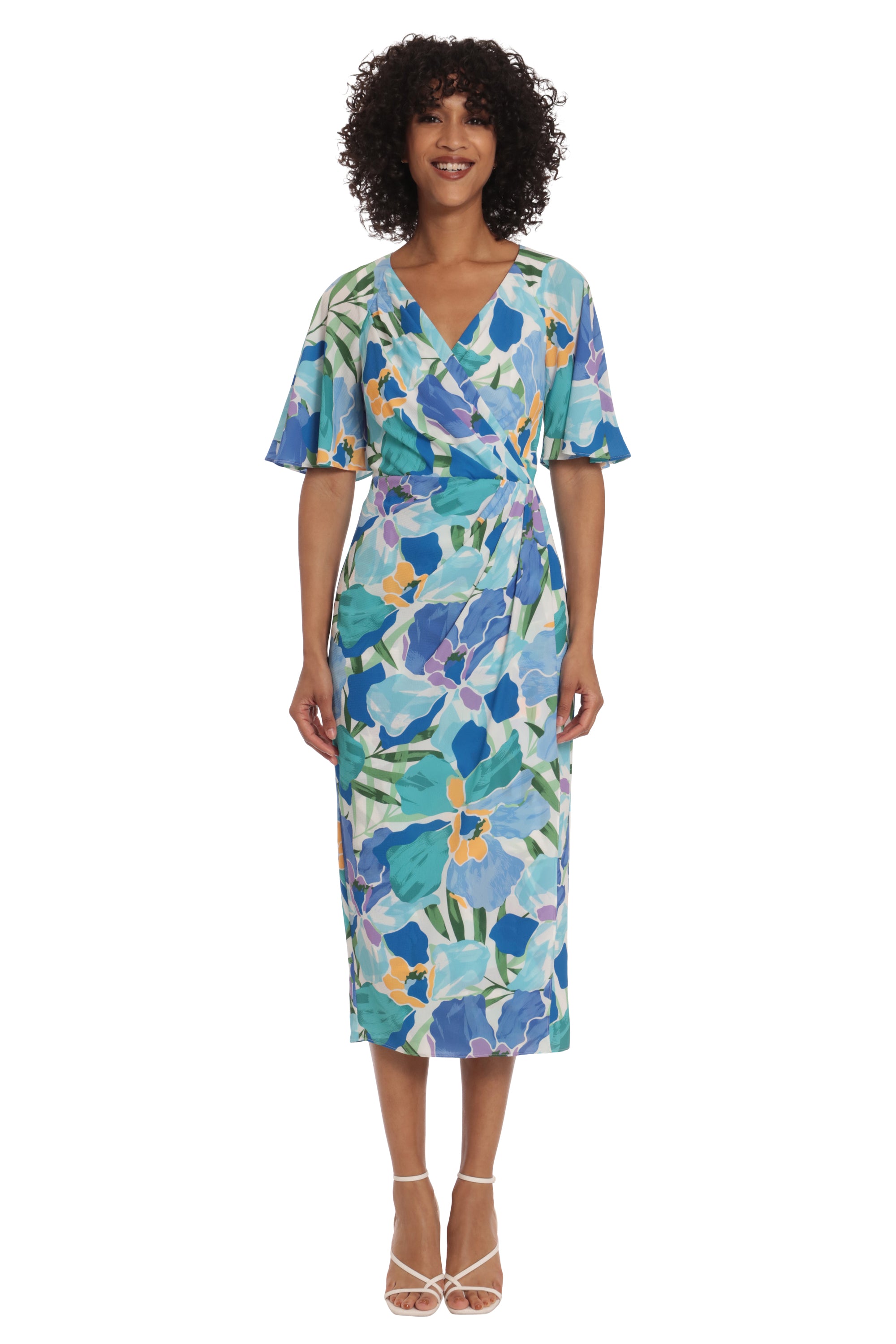 maggy london wrap dress Times Plus Size Ruffled Floral-Print Faux-Wrap Enjoy incredible deals and bargains on this must Maggy London Wrap Dress Size